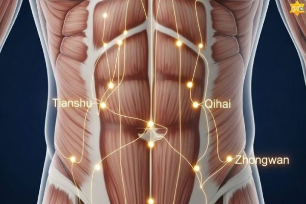 các huyệt trên bụng