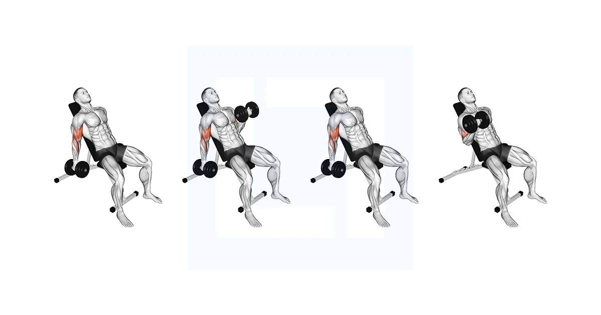 Incline Dumbbell Curl