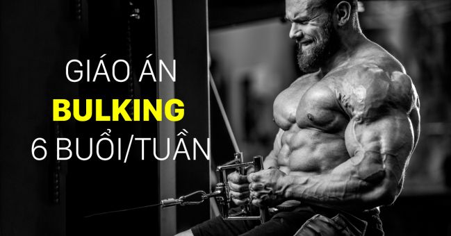 Lịch tập gym 6 buổi 1 tuần